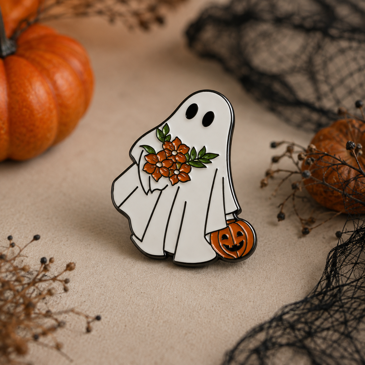 O1-Brosa-pin-196 Pinișor - Flower Ghost - imagine 1