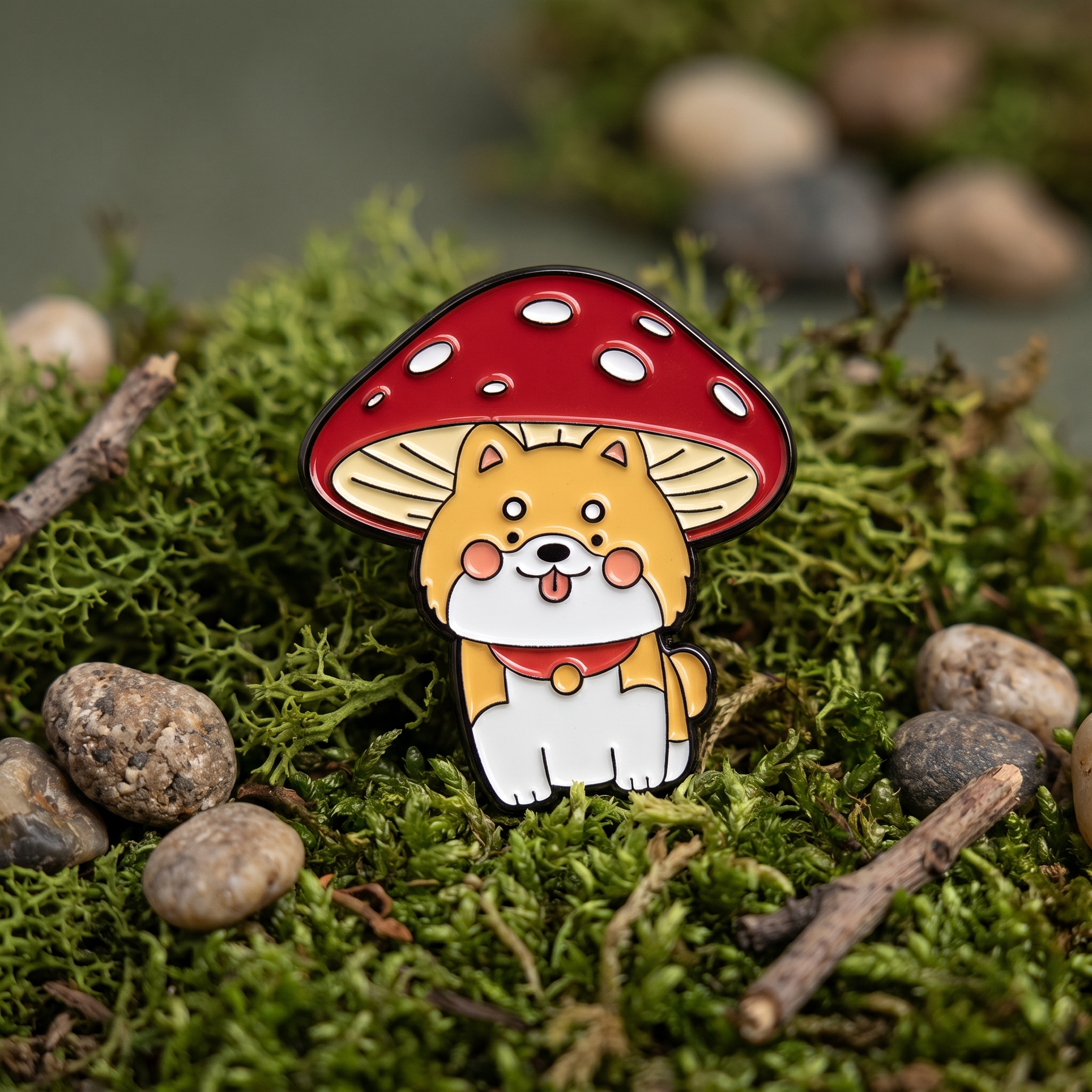 O1-Brosa-pin-284 Pinișor - Mushroom Dog - imagine 1