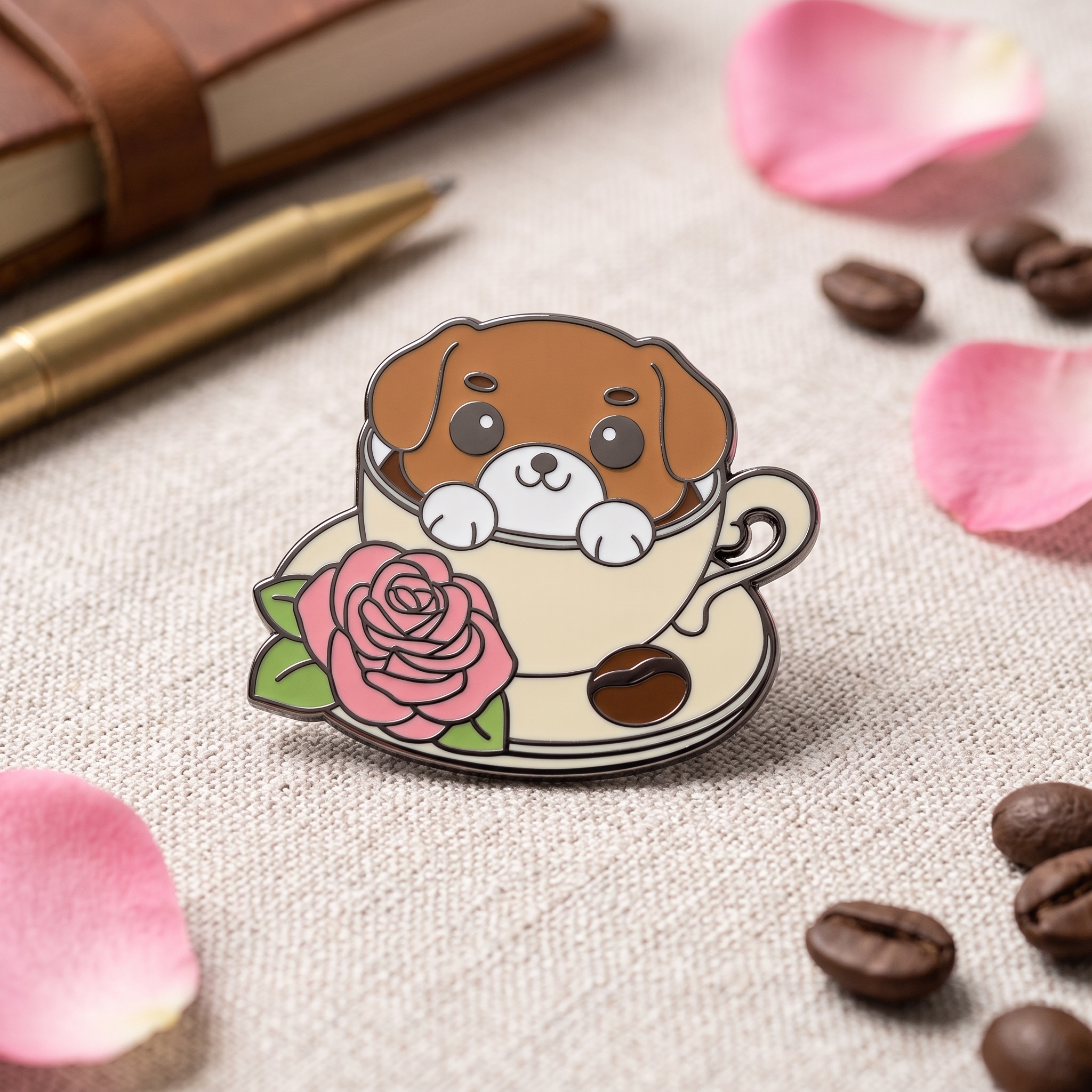 O1-Brosa-pin-434 Pinișor - The Coffee Puppy - imagine 1