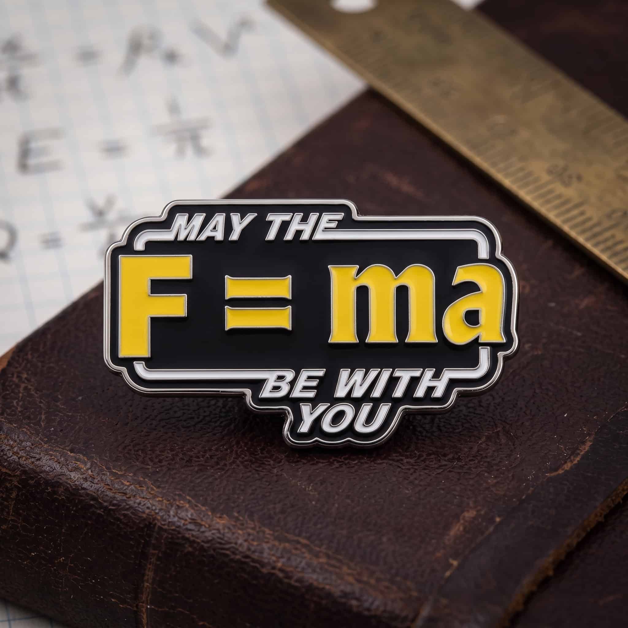O2-Brosa-pin-033 Pinișor - May the F=ma be with you - imagine 1