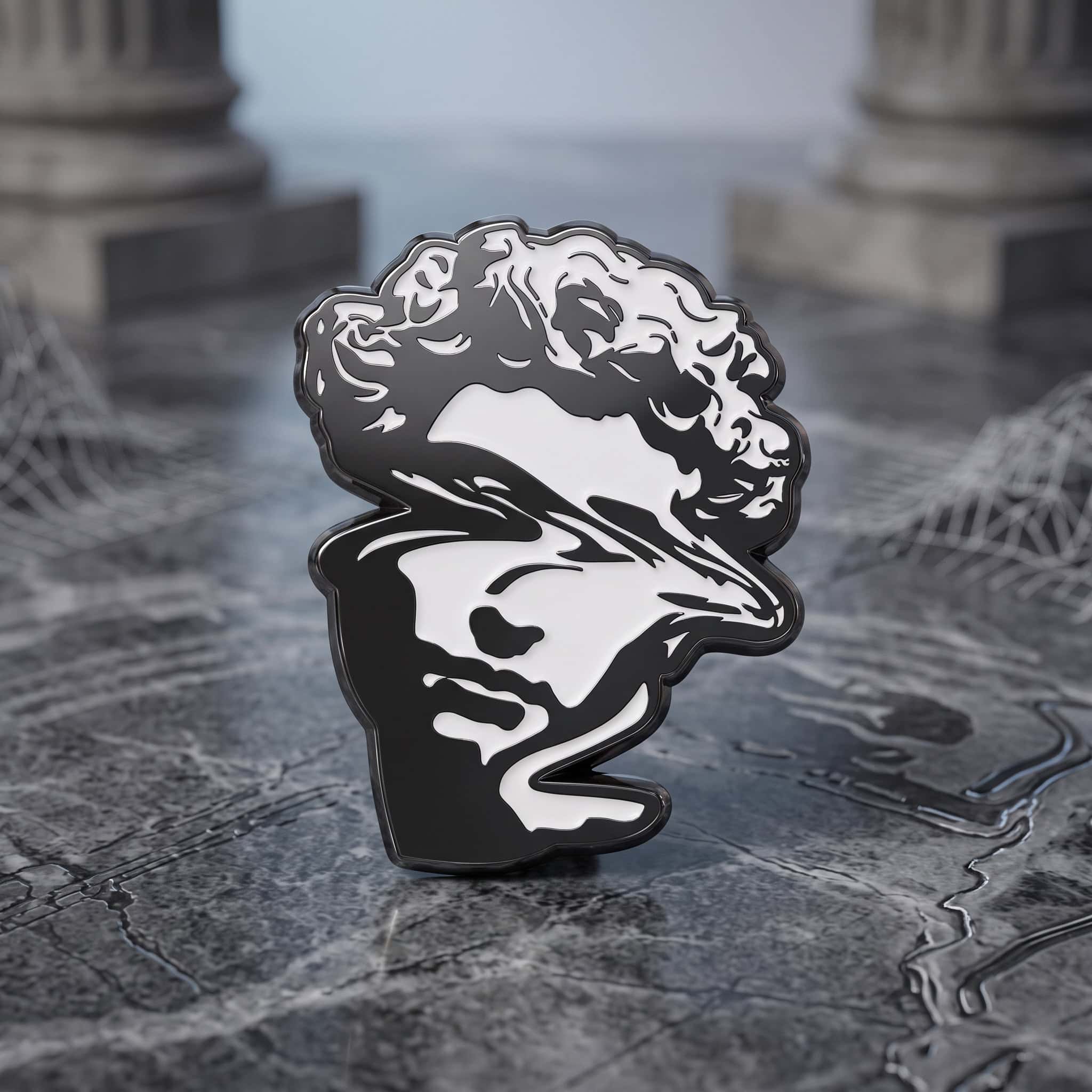O2-Brosa-pin-076 Pinișor - Abstract Bust - imagine 1