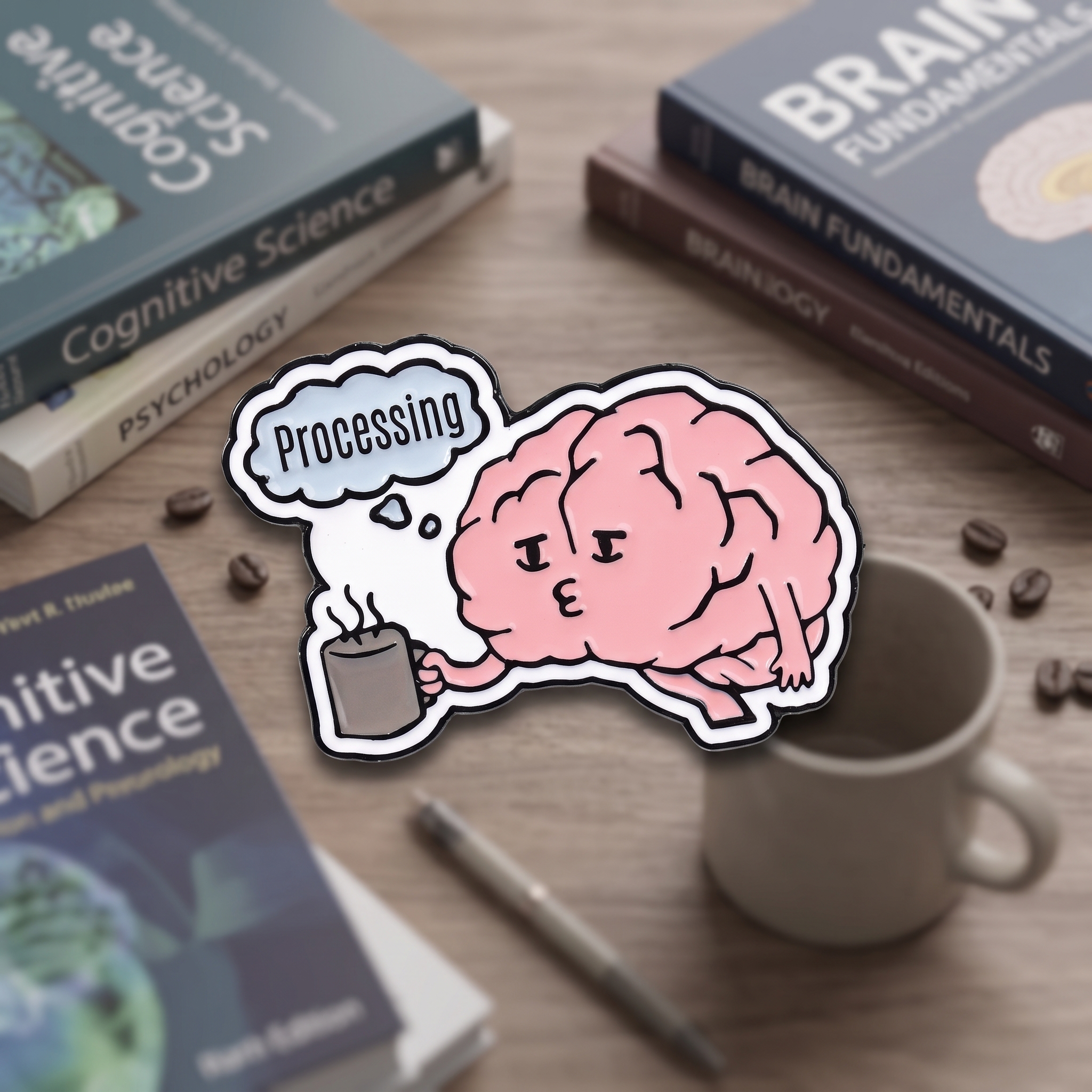 O2-Brosa-pin-092 Pinișor - Processing Brain with Coffee - imagine 1