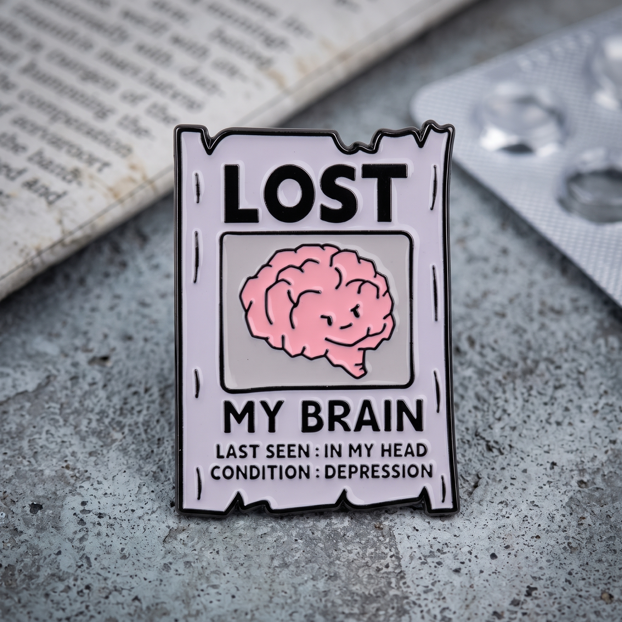 O2-Brosa-pin-093 Pinișor - Lost My Brain - imagine 1
