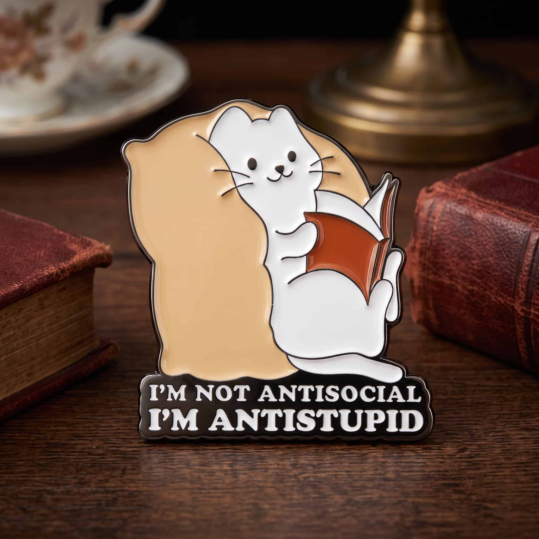 O2-Brosa-pin-233 Pinișor - I'm Not Antisocial - imagine 1