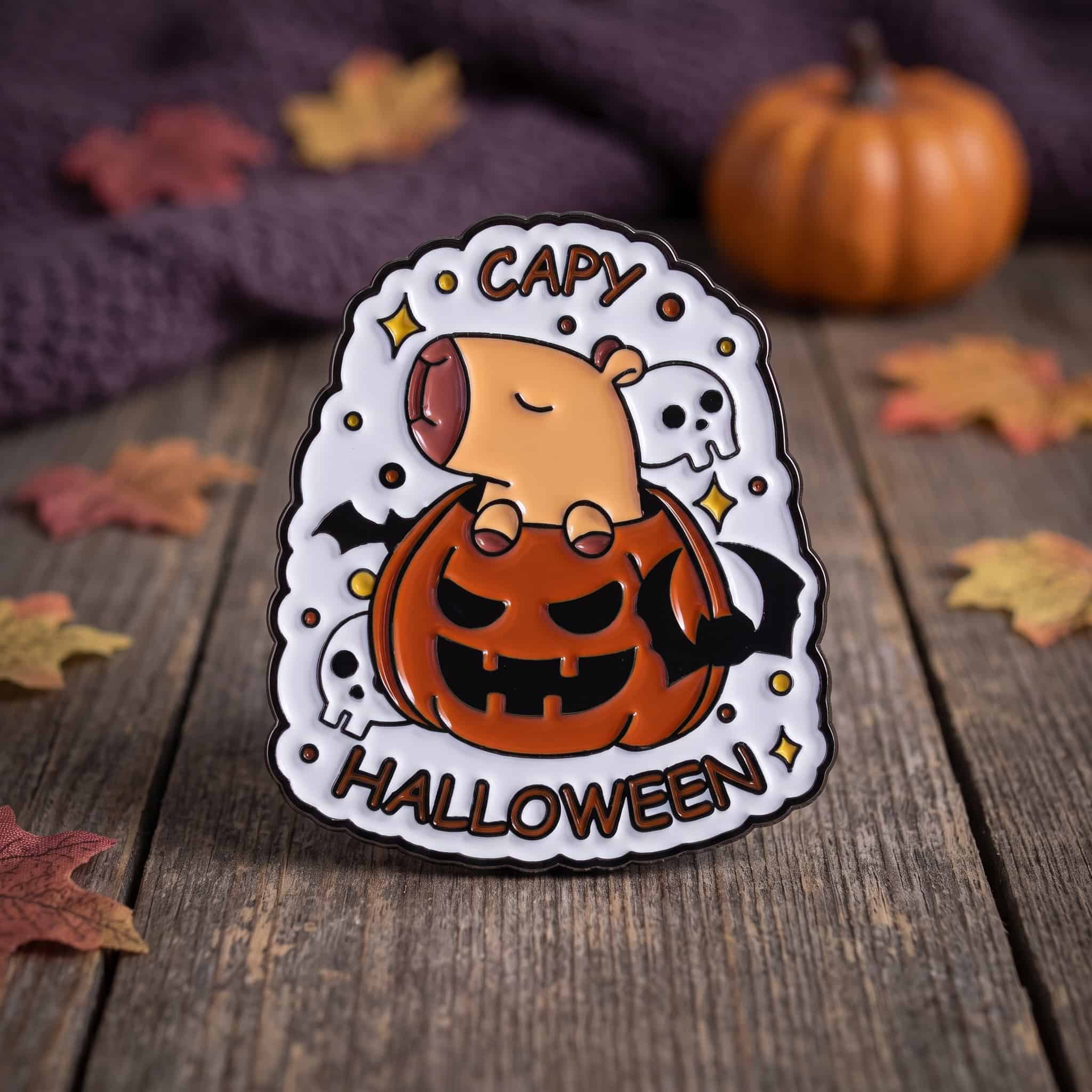 O2-Brosa-pin-237 Pinișor - Capy Halloween - imagine 1