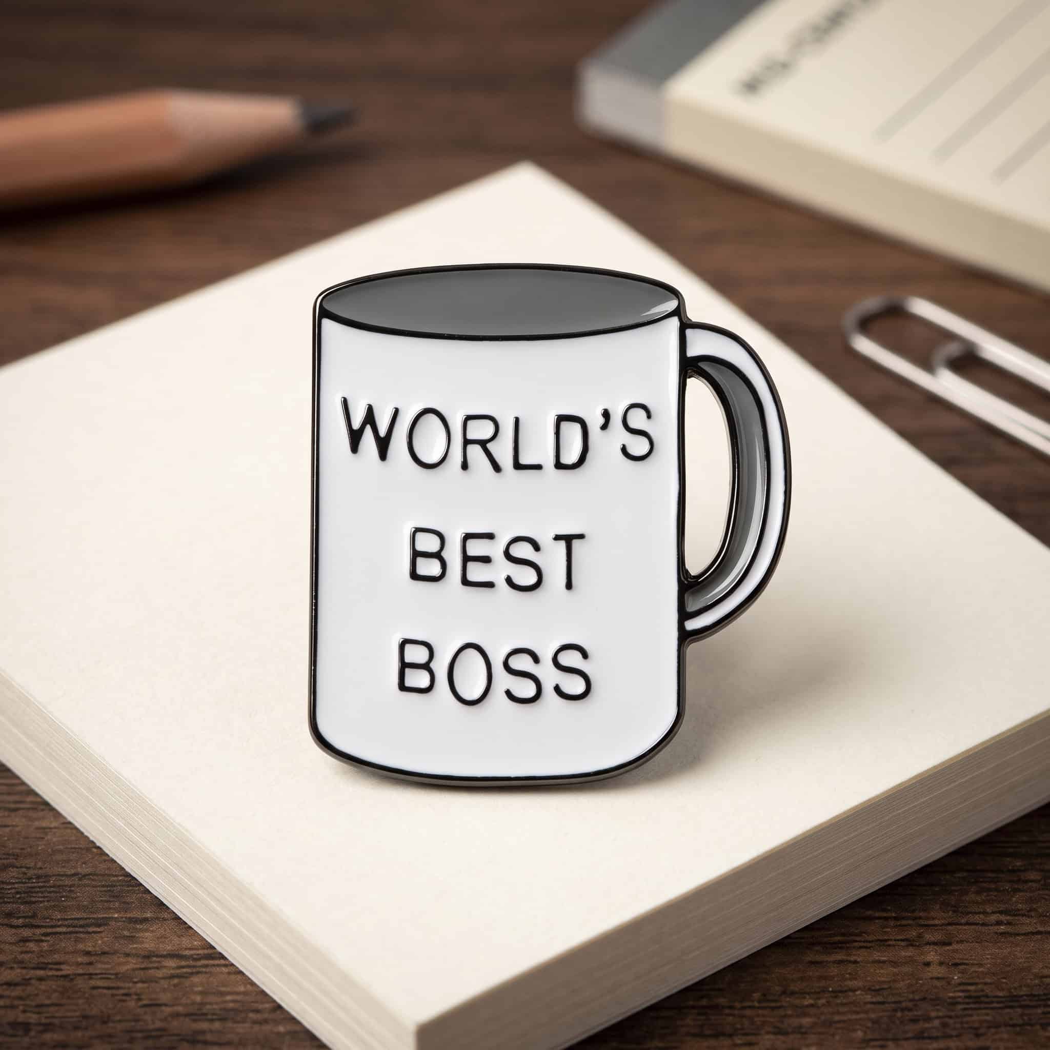 O2-Brosa-pin-258 Pinișor - World's Best Boss - imagine 1
