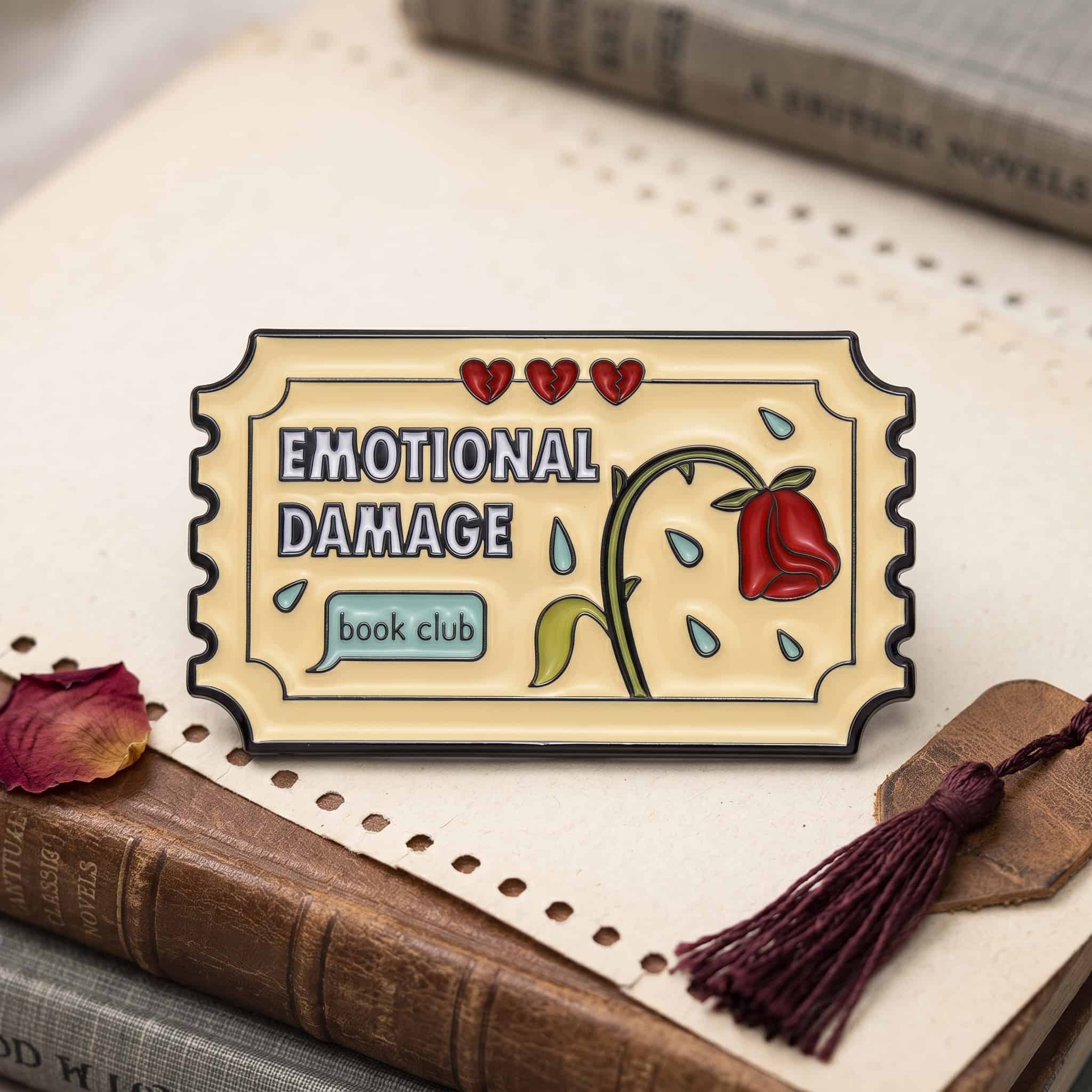 O2-Brosa-pin-268 Pinișor - Emotional Damage Book Club - imagine 1