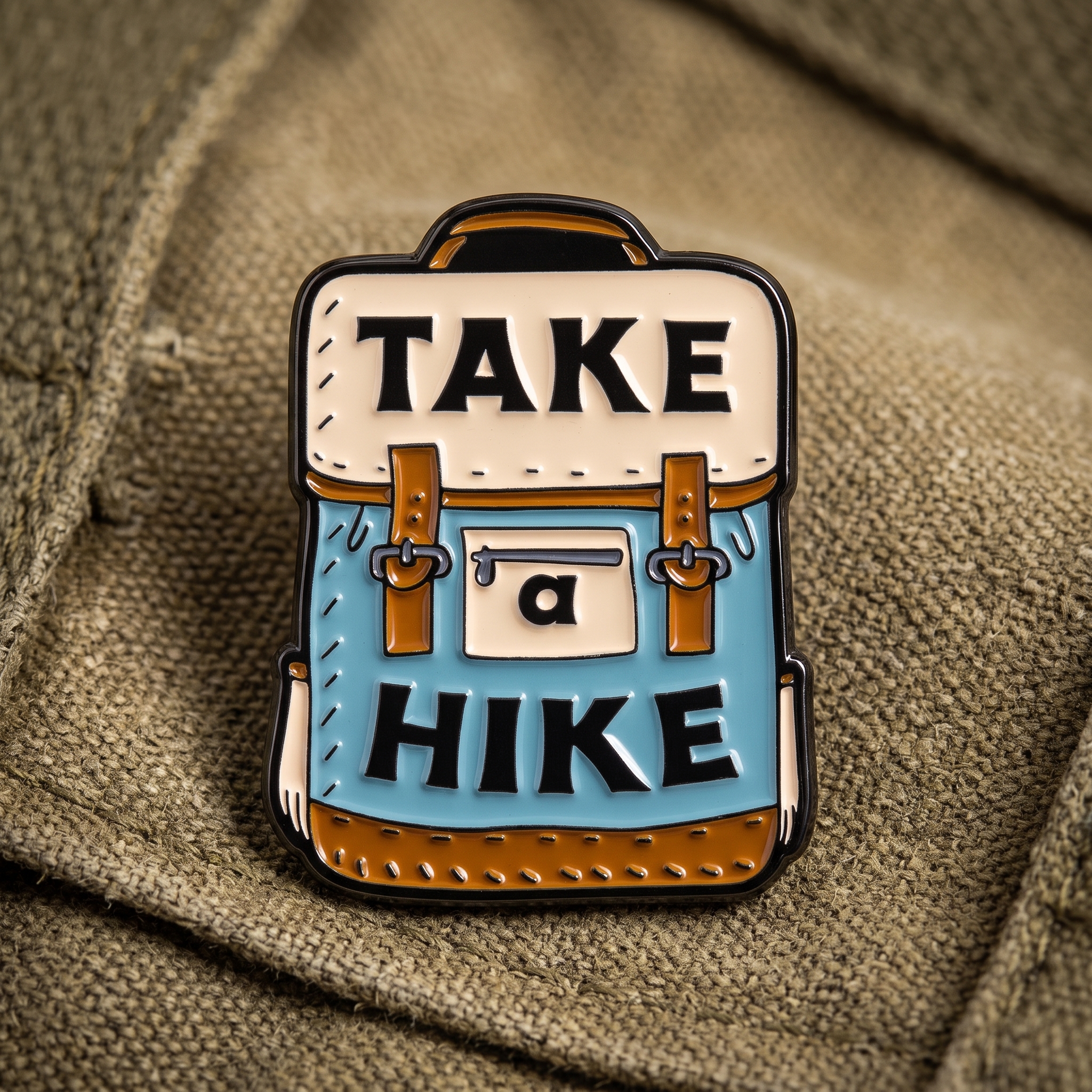 O2-Brosa-pin-300 Pinișor - Take a Hike Backpack - imagine 1