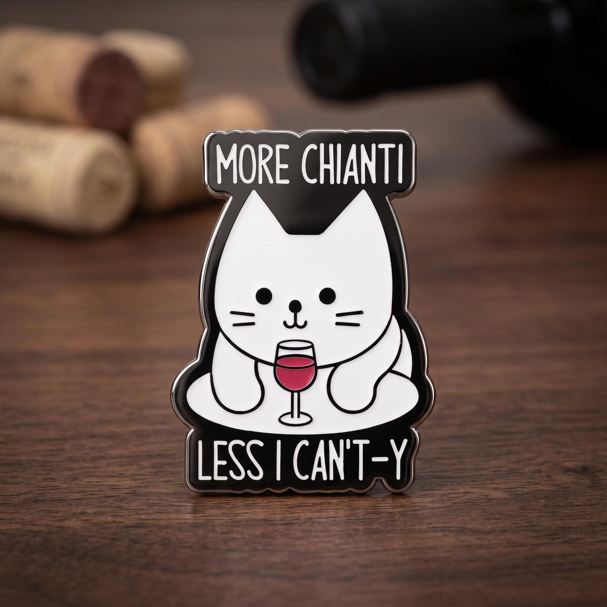 O2-Brosa-pin-306 Pinișor - More Chianti, Less I Can't-Y - imagine 1