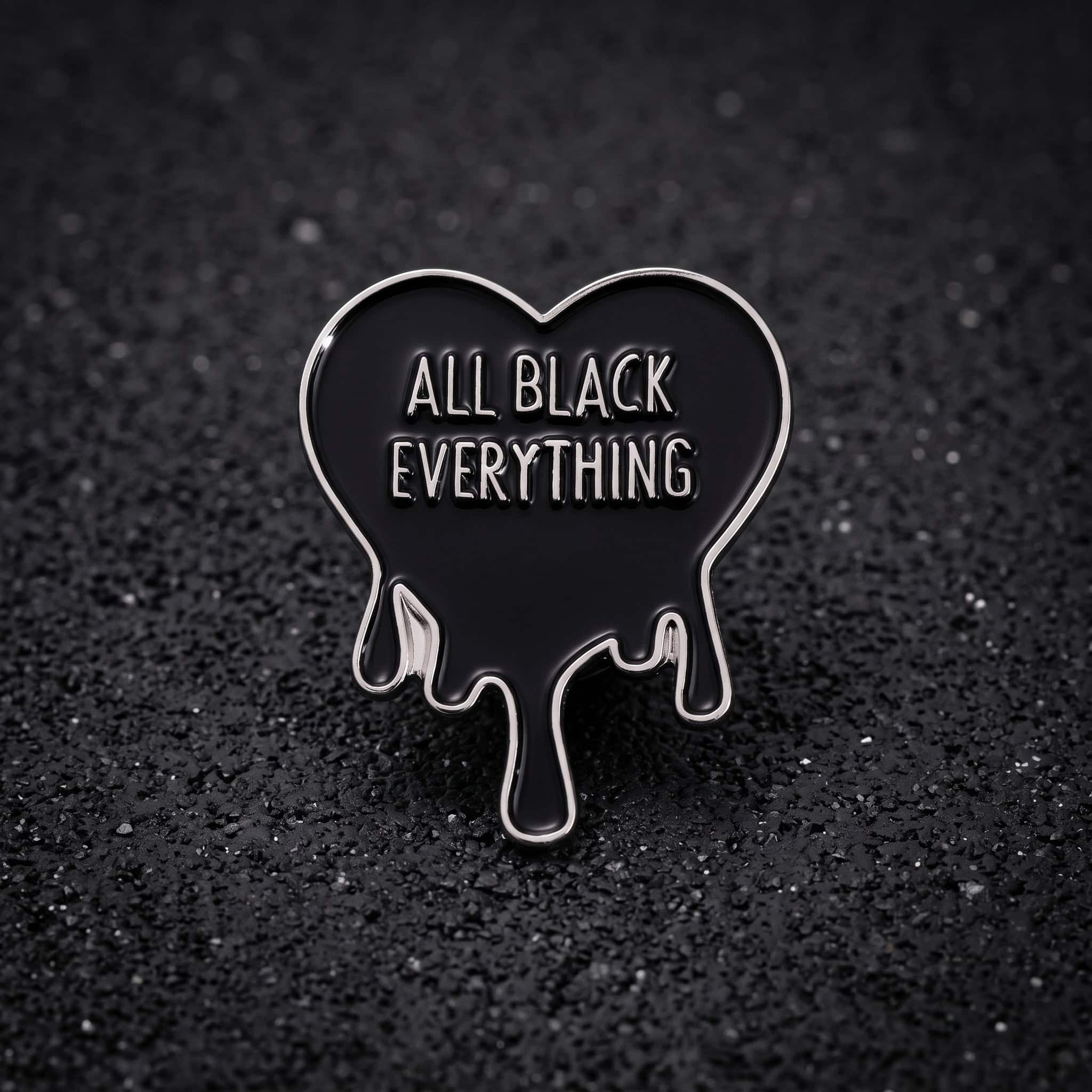 O2-Brosa-pin-332 Pinișor - All Black Everything - imagine 1