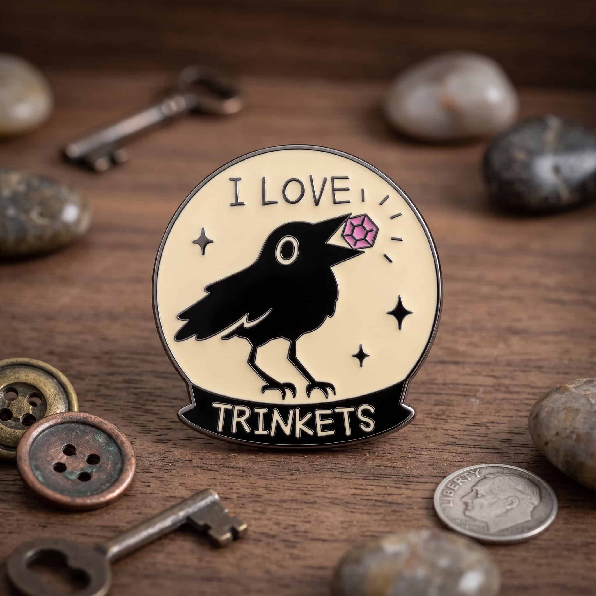 O2-Brosa-pin-338 Pinișor - I Love Trinkets - imagine 1
