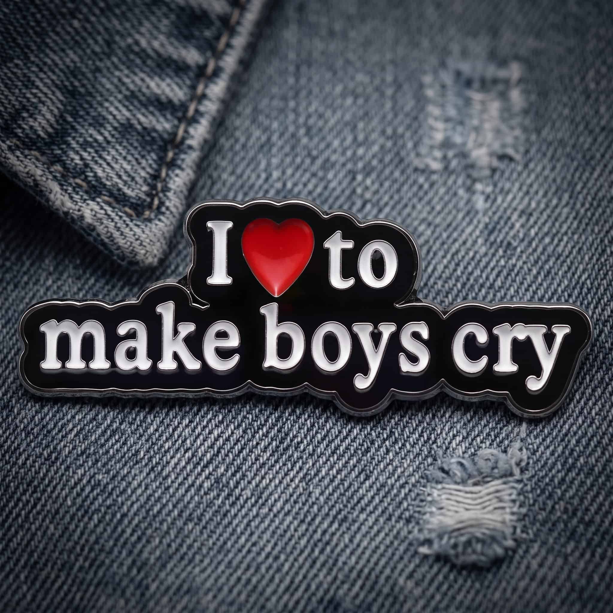 O3-Brosa-pin-021 Pinișor - I Love To Make Boys Cry - imagine 1