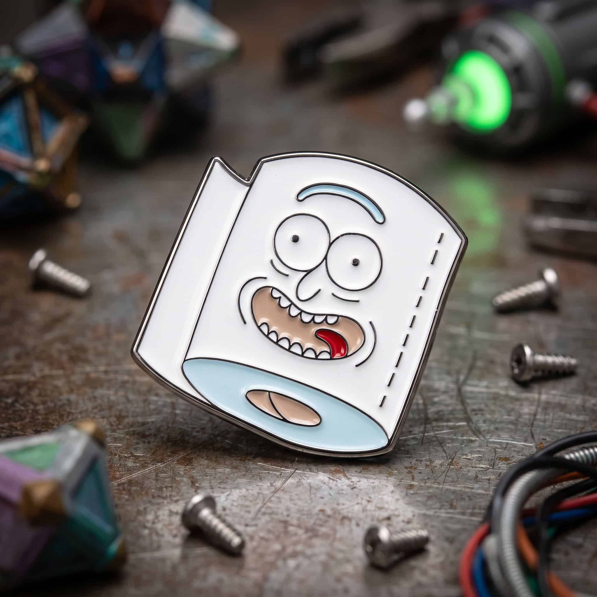 O3-Brosa-pin-035 Pinișor - Toilet Paper Rick - imagine 1