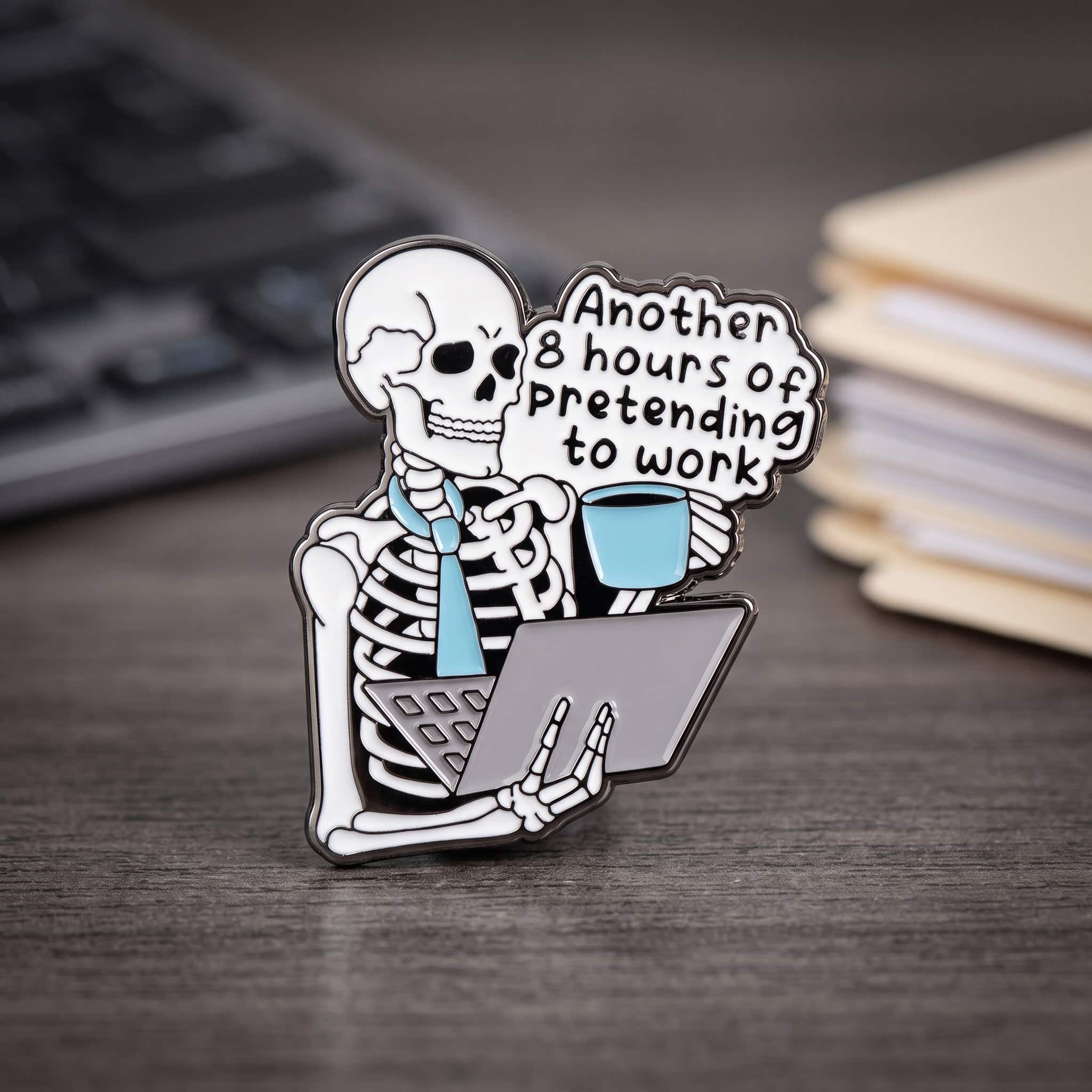 O3-Brosa-pin-104 Pinișor - Pretending To Work - imagine 1