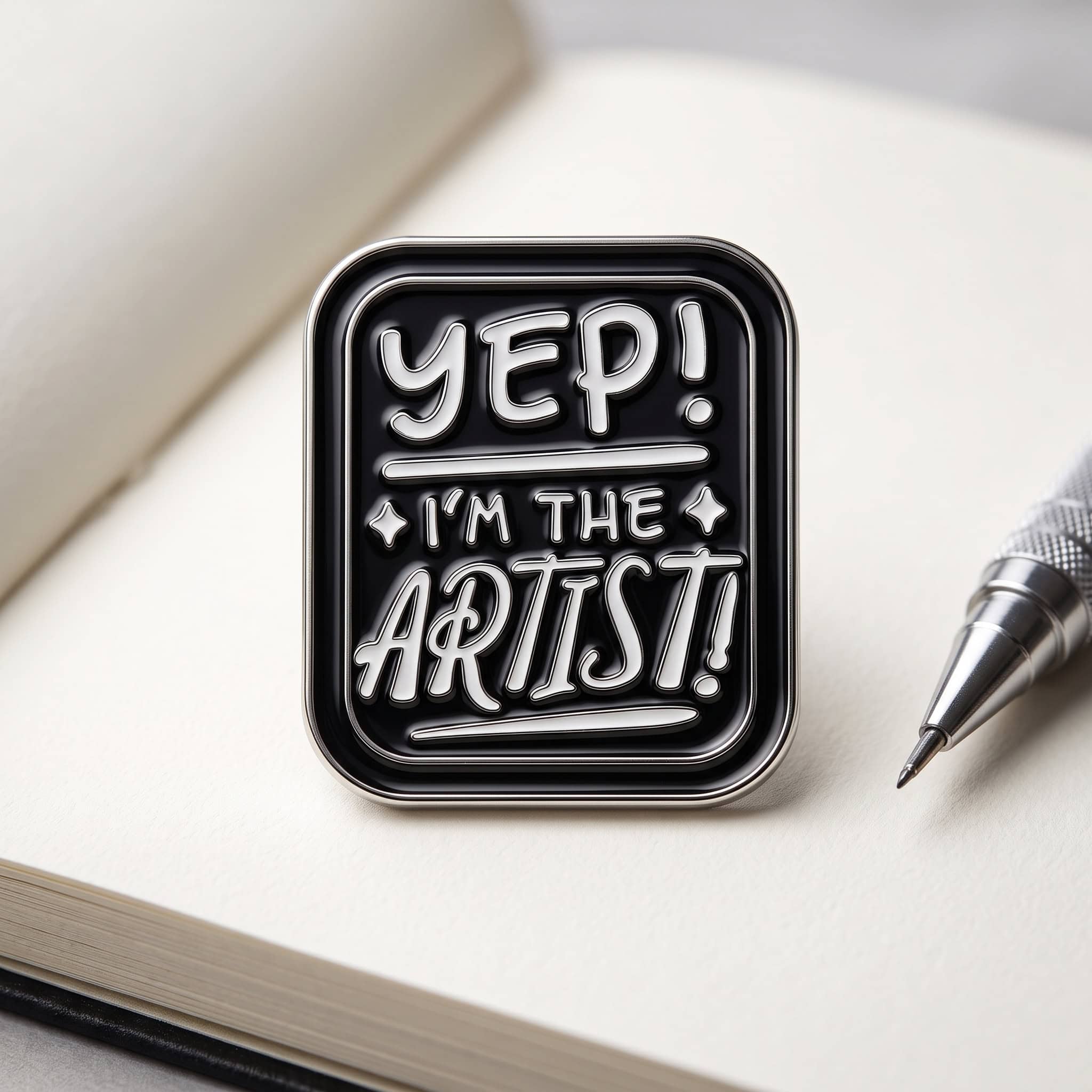 O3-Brosa-pin-158 Pinișor - Yep, I'm the Artist - imagine 1