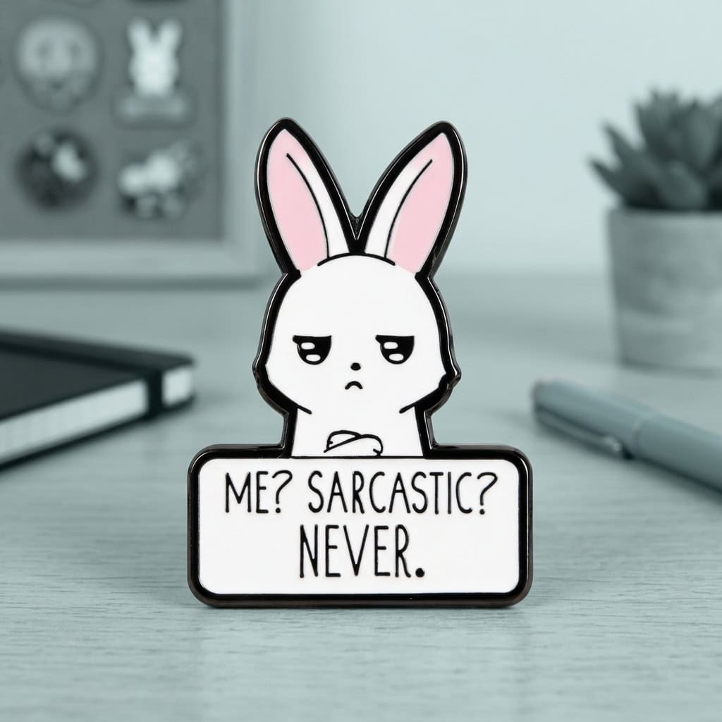 O3-Brosa-pin-306 Pinișor - Never Sarcastic - imagine 1